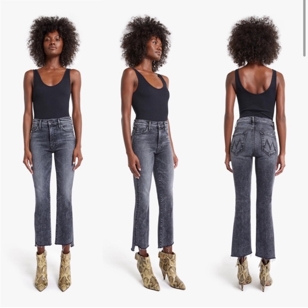 MOTHER The Insider Crop Step Fray in Train Stops wash size 27